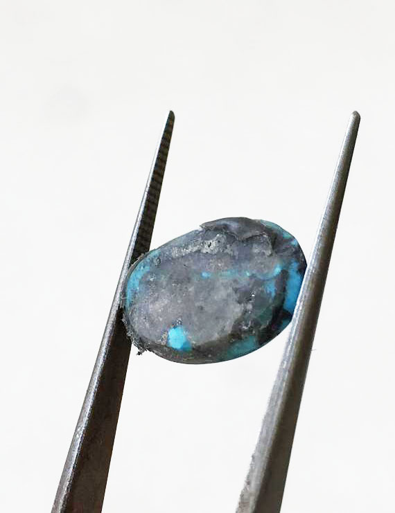 7.36 Ct Natural Irani Firoza (Iranian Turquoise) – Certified Original Gemstone | Gemshub
